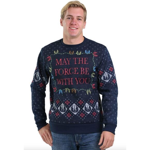 Star Wars The Force Sublimated Ugly Christmas Sweater - Picture 1 of 7